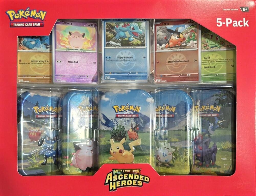Costco Ascended Heroes Mini Tins 5 Pack