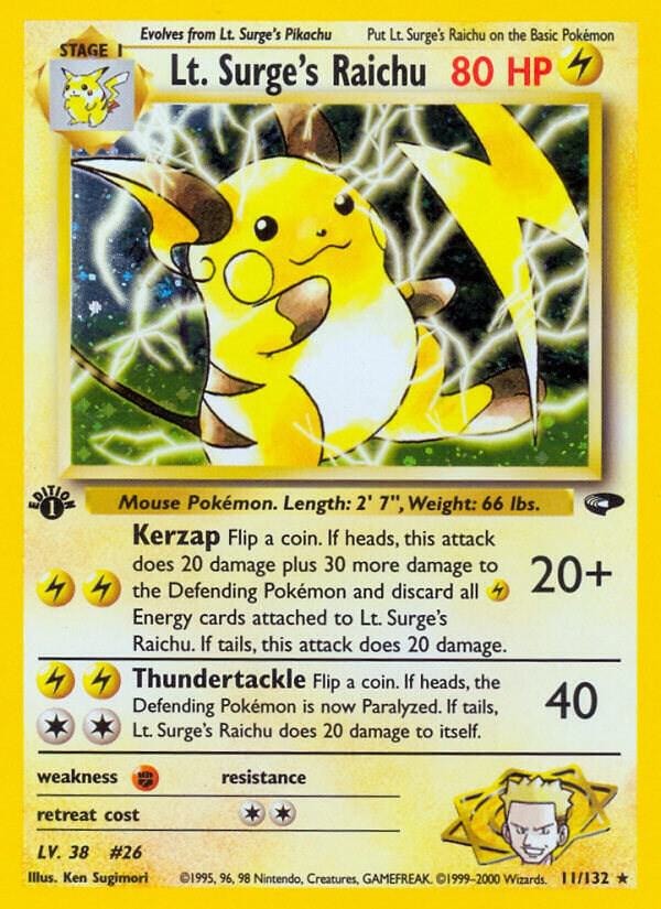 Lt Surges Raichu