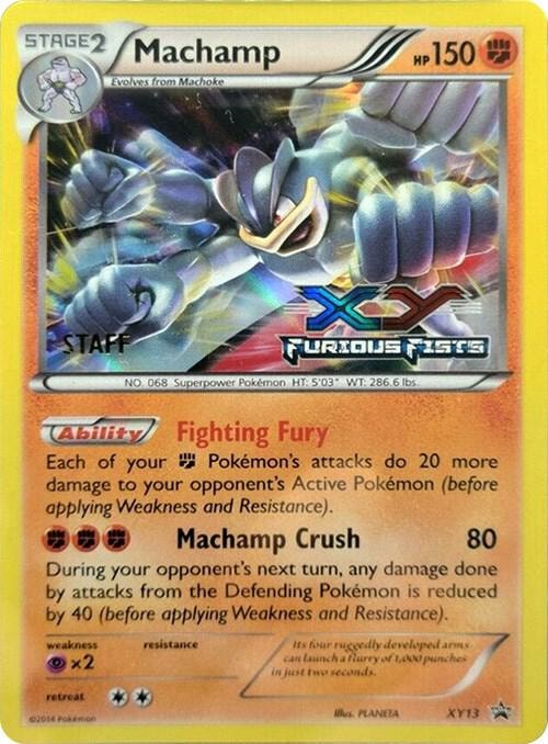 Machamp XY13 Prerelease Staff