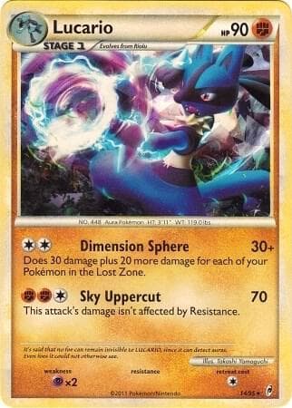 Lucario 14 95 Cracked Ice Holo