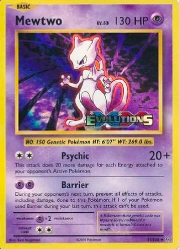 Mewtwo XY Evolutions Prerelease
