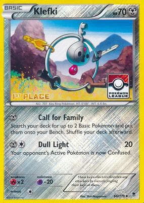 Klefki 66 119 Pokemon League 1st Place