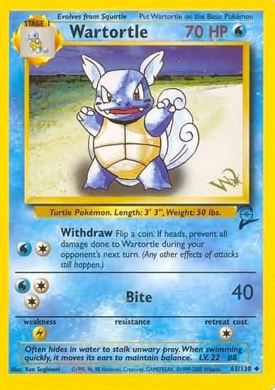 Wartortle W Stamped