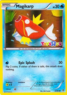 Magikarp 22 83 Toys R Us Promo