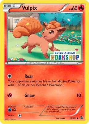 Vulpix 20 160 Build A Bear Workshop Exclusive