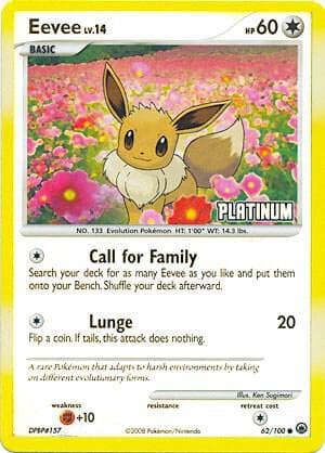 Eevee 62 100 Platinum
