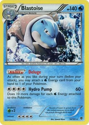 Blastoise 16 101 Cosmos Holo