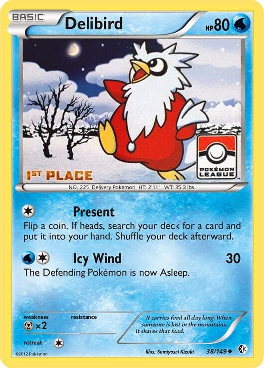 Delibird 38 149 Pokemon League 1st Place