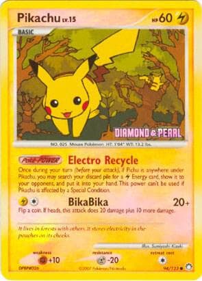 Pikachu 94 123 Diamond and Pearl