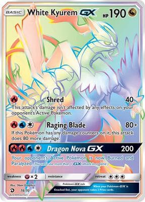 White Kyurem GX Secret