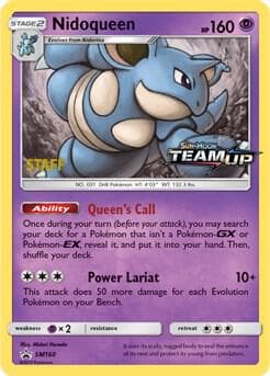 Nidoqueen SM160 Prerelease Staff