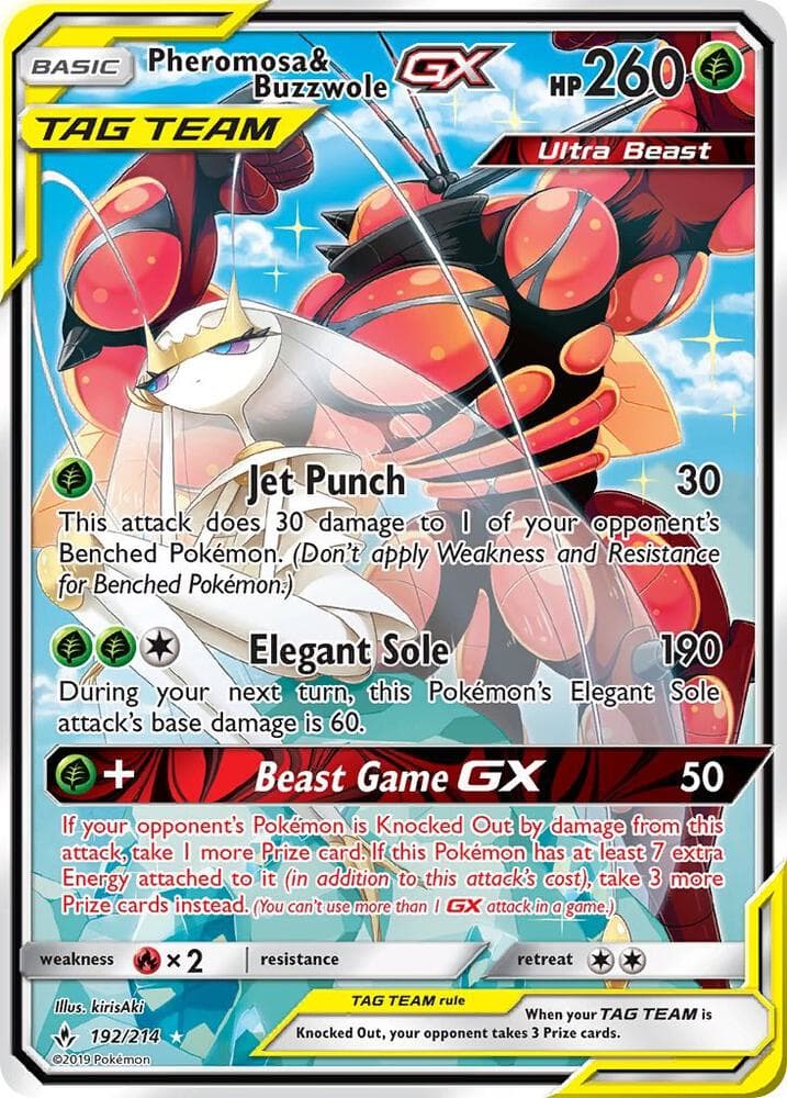 Pheromosa & Buzzwole GX 192 Alternate Full Art