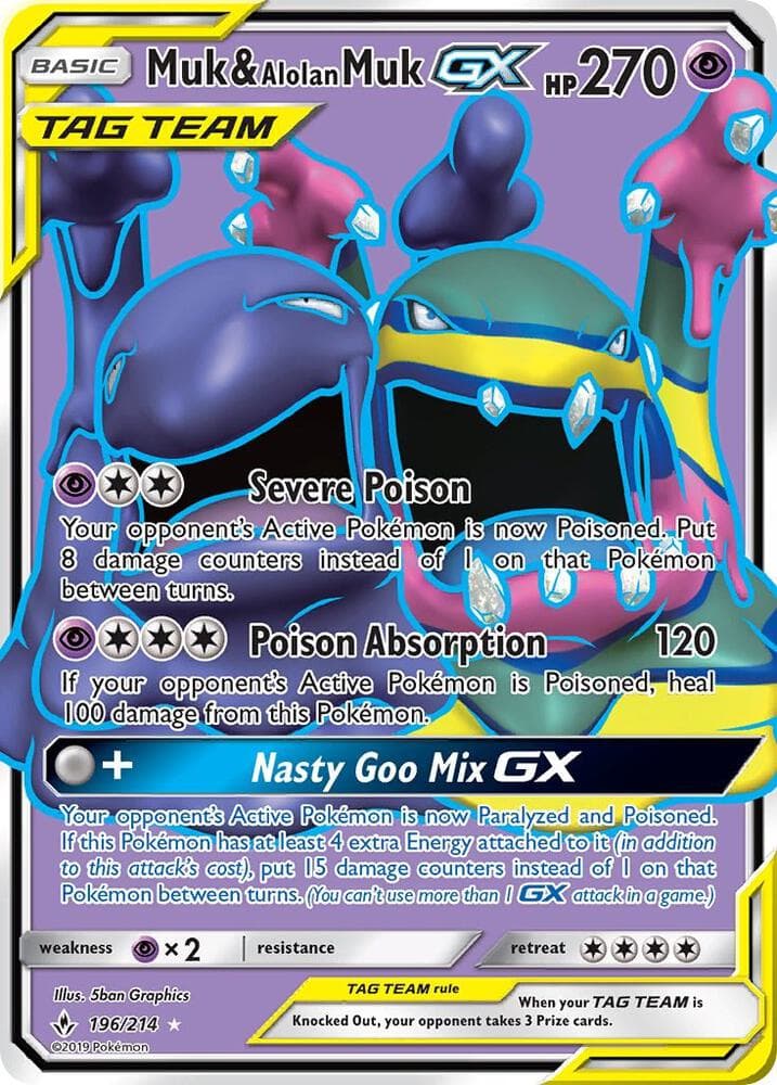 Muk & Alolan Muk GX 196 Full Art