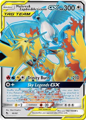 Moltres and Zapdos and Articuno GX Full Art