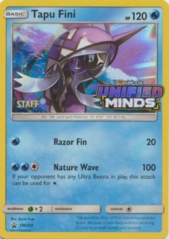 Tapu Fini SM203 Prerelease Staff