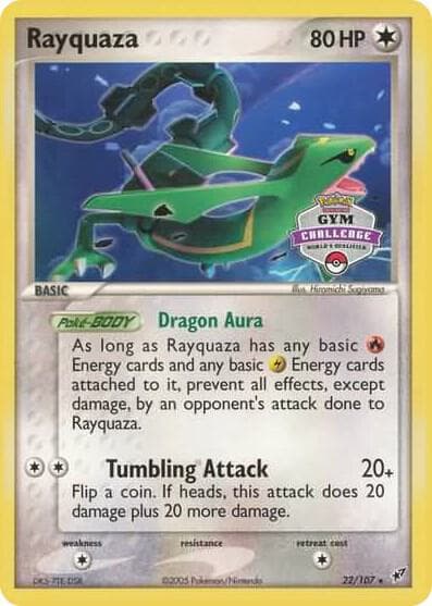 Rayquaza 22 107 2004 2005 Gym Challenge