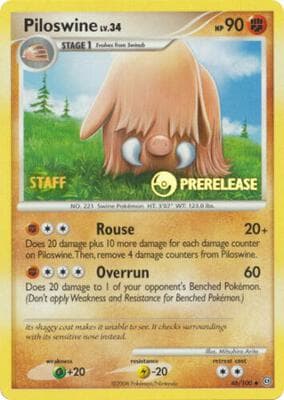 Piloswine 46 100 Prerelease Staff