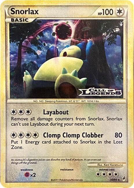 Snorlax 33 95 Prerelease