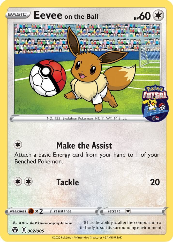Eevee on the Ball 002 005 Pokemon Futsal