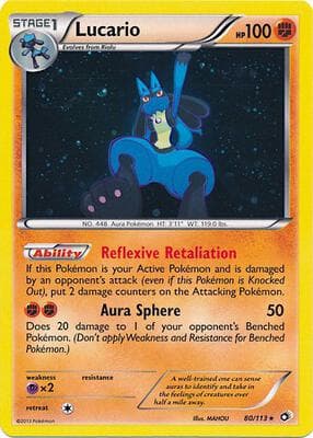 Lucario 80 113 Cosmos Holo