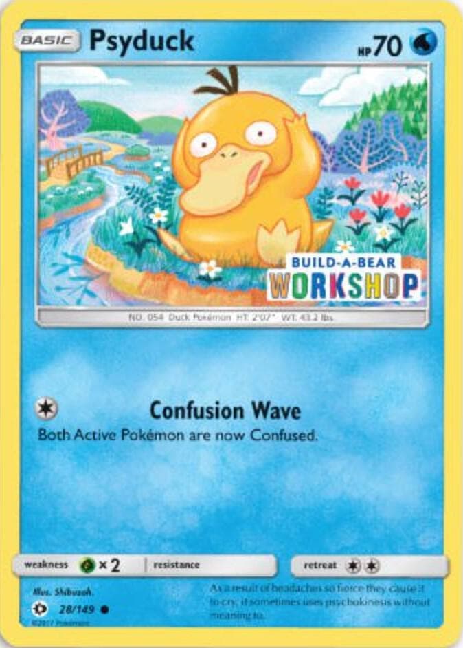 Psyduck 28 149 Build A Bear Workshop Exclusive