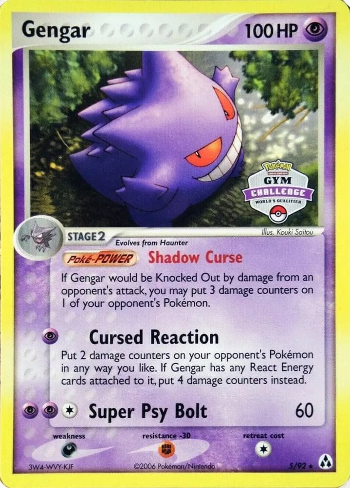 Gengar 5 92 Gym Challenge