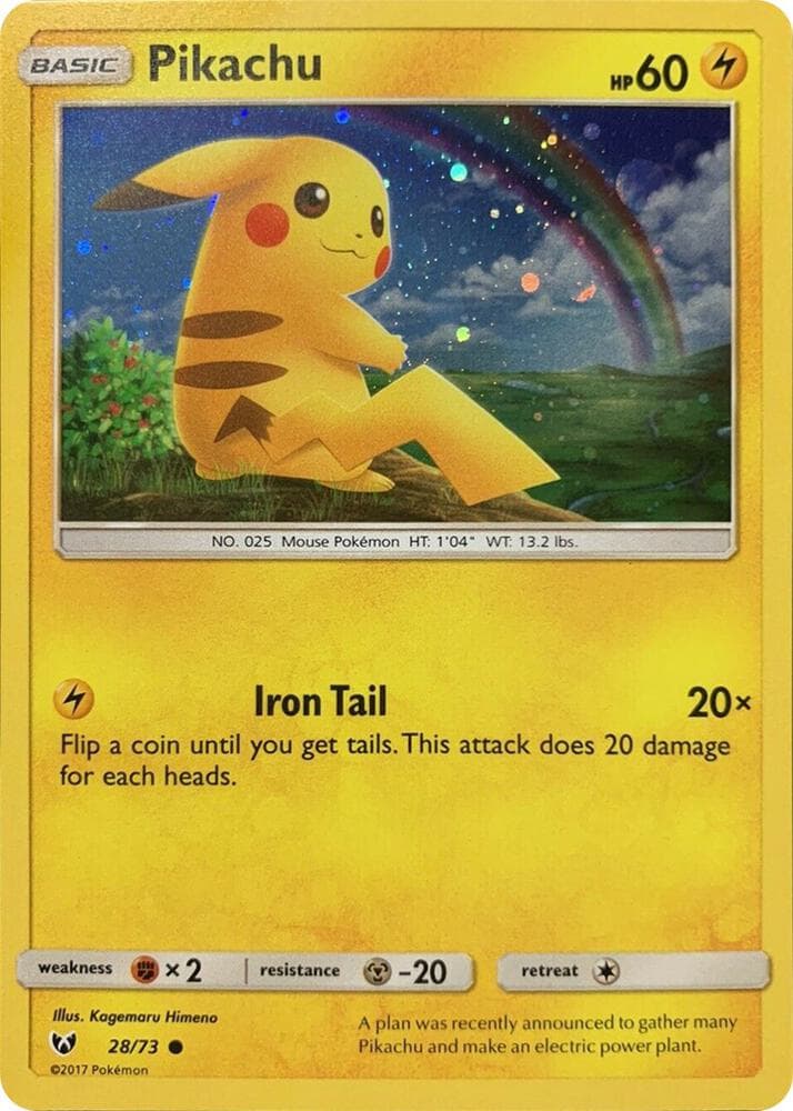 Pikachu 28 73 Cosmos Holo
