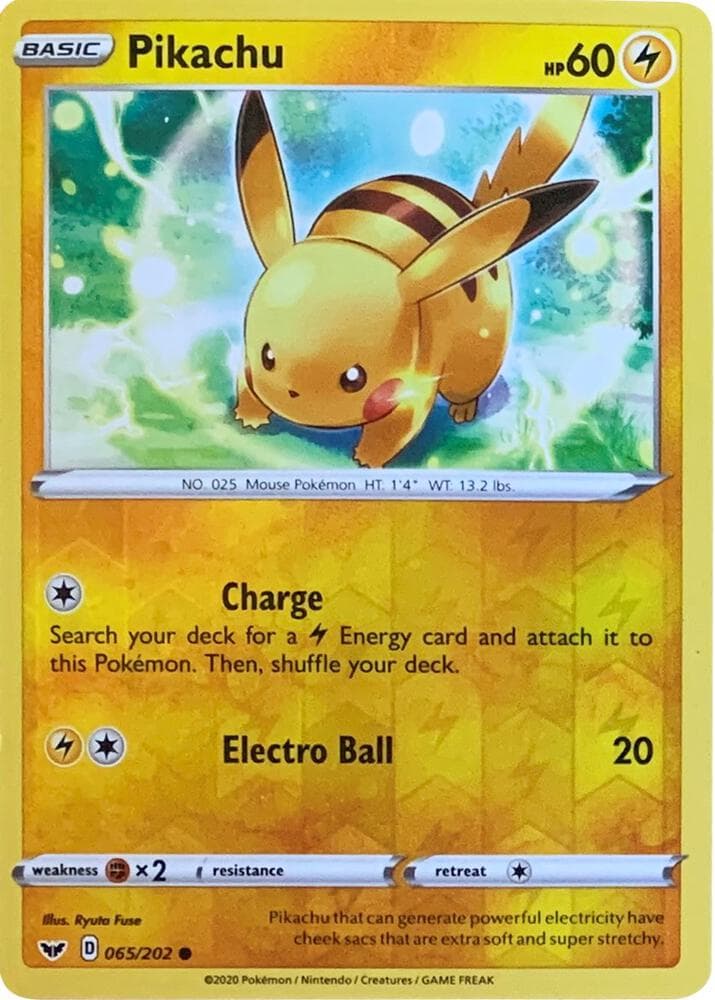 Pikachu 065 202 Reverse Cosmos Holo