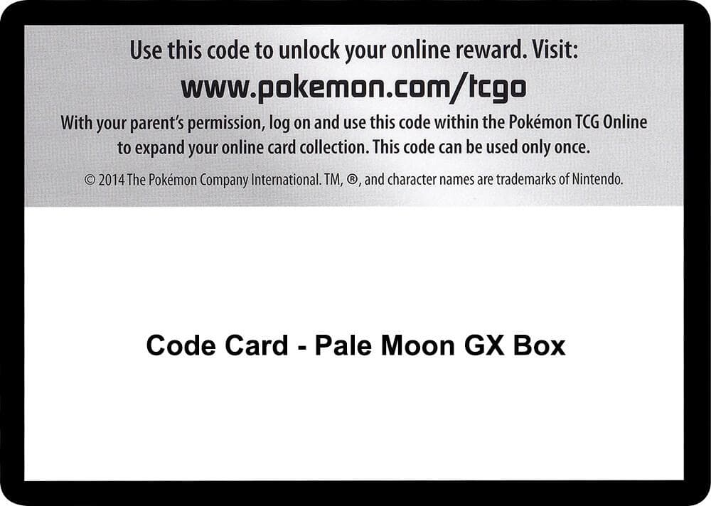 Code Card Pale Moon GX Box