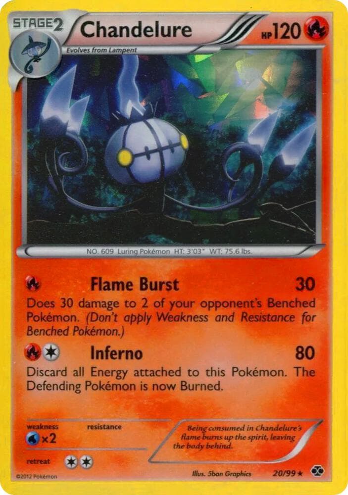 Chandelure 20 99 Cracked Ice Holo