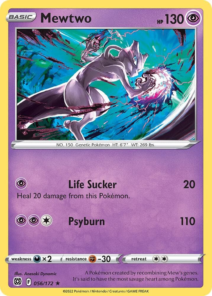 Mewtwo 056 172 Cosmos Holo
