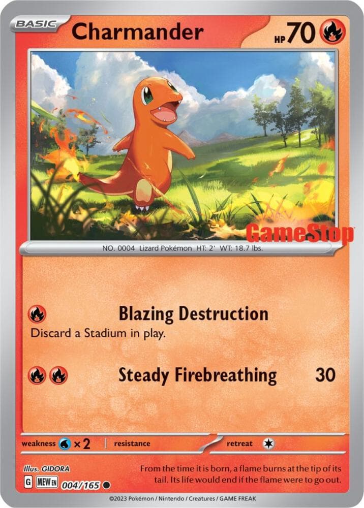 Charmander 004 165 GameStop Exclusive