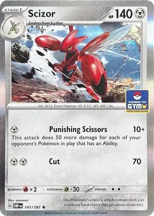 Scizor 141 197 Pokemon Gym Promo