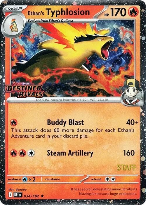 Ethans Typhlosion Prerelease Staff