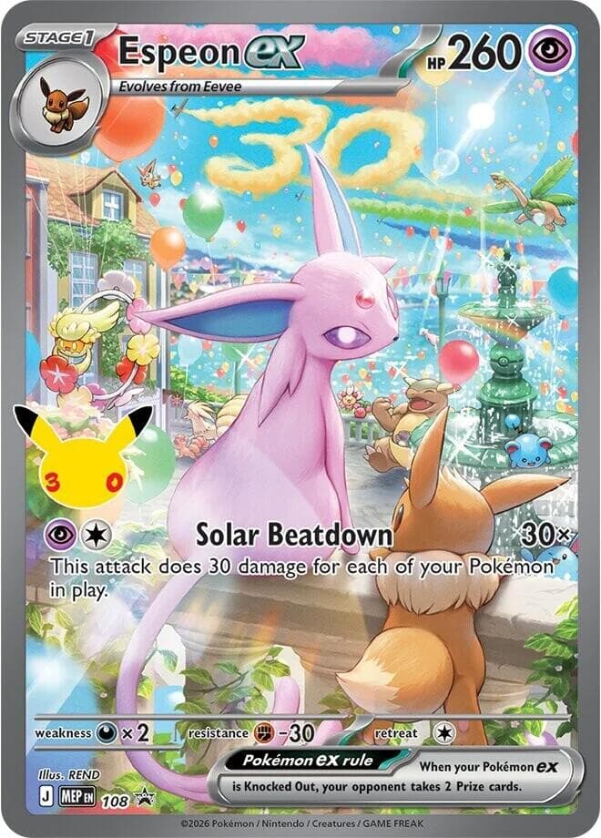 Espeon ex 108 30th Celebration