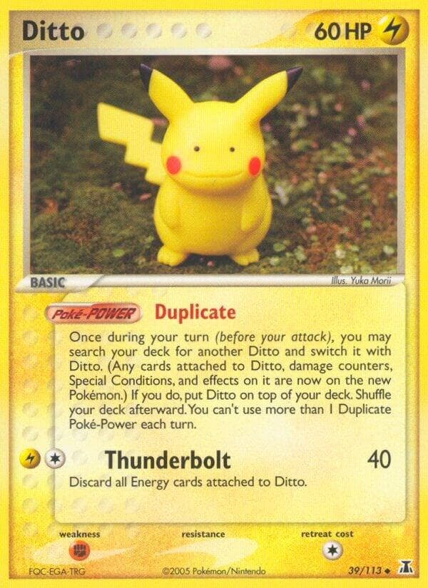 Ditto 039 113 Pikachu