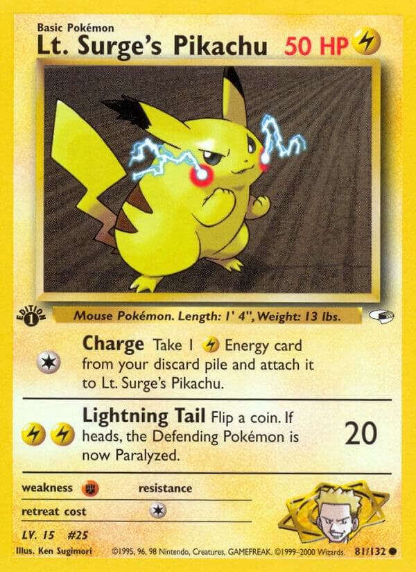 Lt Surges Pikachu